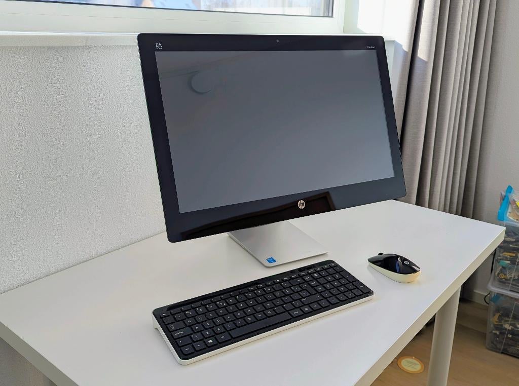 HP 23-Q101ND All-in-One PC, Computers en Software, Gebruikt, HDD, 2 tot 3 Ghz, Met monitor