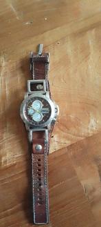 Analoog Fossil herenhorloge, Ophalen, Gebruikt, Leer, Overige merken