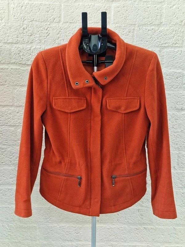 Damo Donna jas maat 38 wol cashmere blend, Ophalen of Verzenden, Zo goed als nieuw, Maat 38/40 (M), Oranje