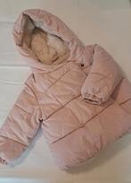 Roze meisjesjas met bontvoering - Maat 86, Ophalen of Verzenden, Zo goed als nieuw, Meisje, Jasje