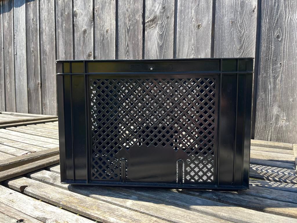 Fietskrat zwart, Ophalen, Zo goed als nieuw