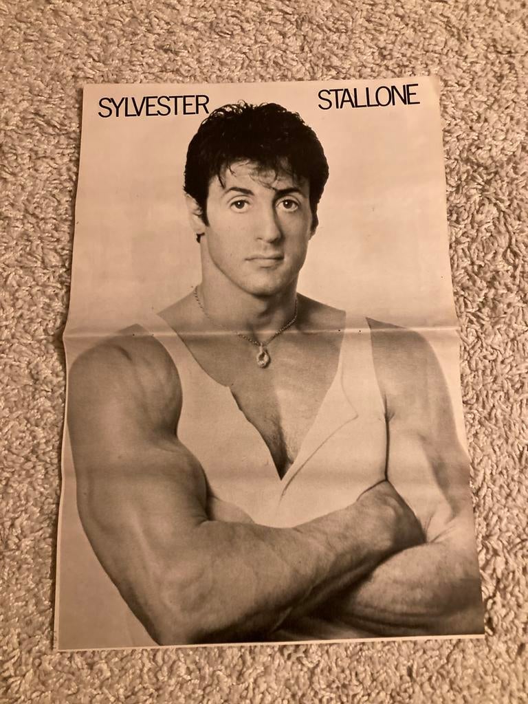 Poster A3 formaat SYLVESTER STALLONE, Ophalen of Verzenden, Zo goed als nieuw, A1 t/m A3
