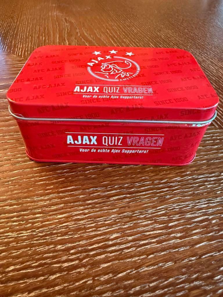 Ajax Quiz Vragen - Voor de echte Ajax Supporters!, Hobby en Vrije tijd, Gezelschapsspellen | Overige, Ophalen of Verzenden, Zo goed als nieuw