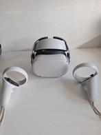 Oculus Quest 2 VR-bril met controllers, hoofdband en koffer., Spelcomputers en Games, Virtual Reality, Ophalen of Verzenden, Zo goed als nieuw