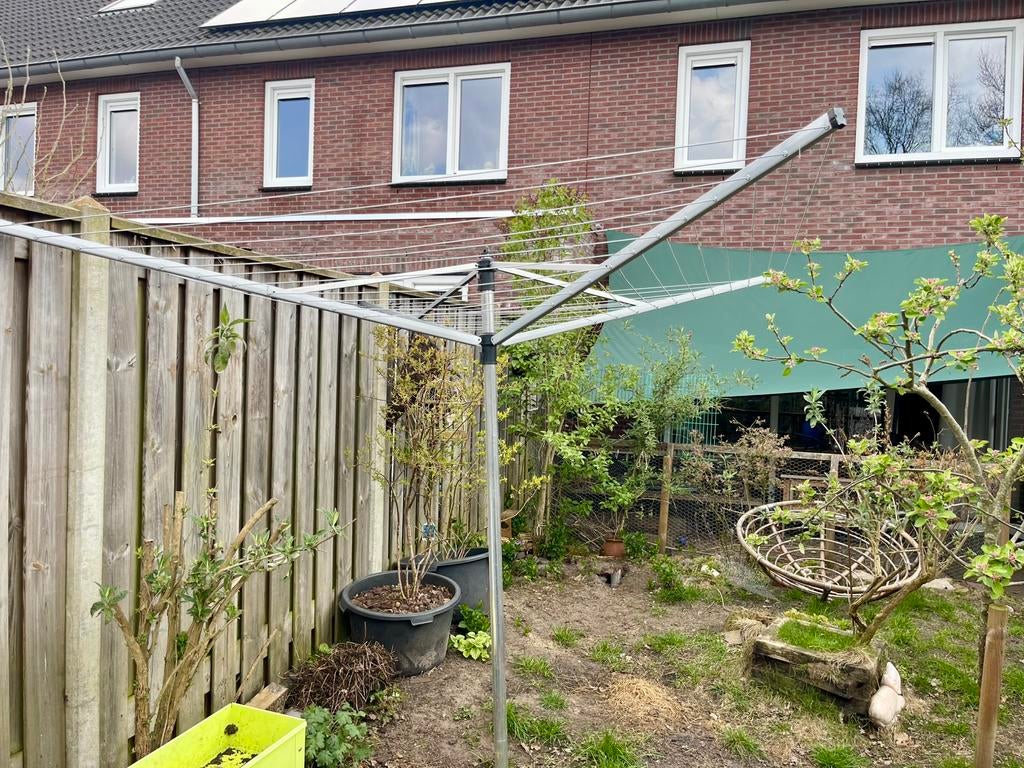 Verstelbaar Aluminium droogmolen Brabantia, Tuin en Terras, Droogmolens en Wasrekken, Ophalen, Zo goed als nieuw, Droogmolen
