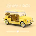 Fiat 500 Jolly 1965 Yellow 1:18, 70-72 avenue de Bohlen 69120 Vaulx-en-Velin, Auto, Norev, Ophalen of Verzenden