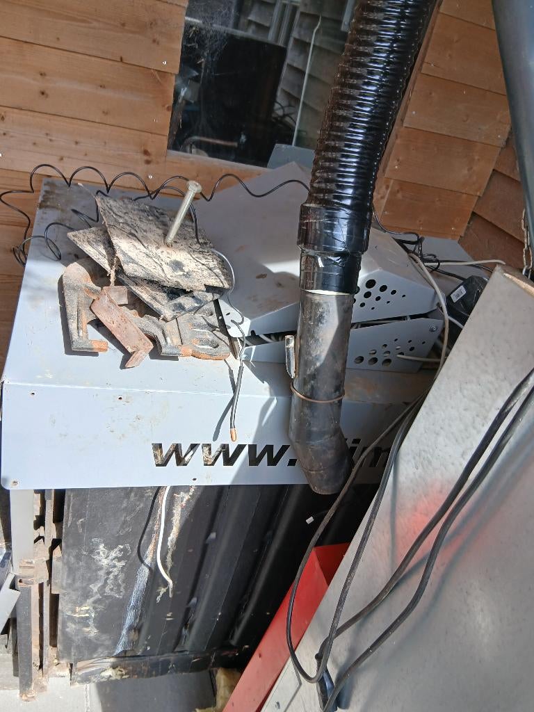 Pellet cv kachel 35 kW, Huis en Inrichting, Ophalen, Gebruikt, Pelletkachel, Vrijstaand