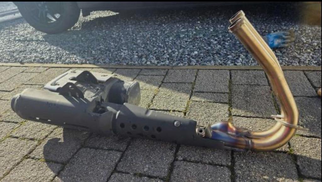 Uitlaat origineel voor Kawasaki vulcan s 650, Motoren, Ophalen of Verzenden, Gebruikt