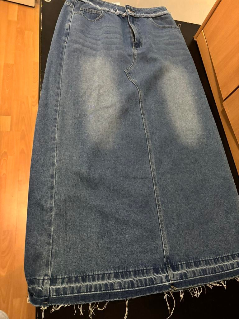 Spijker rok, Kleding | Dames, Rokken, Blauw, Maat 42/44 (L), Ophalen of Verzenden, Zo goed als nieuw