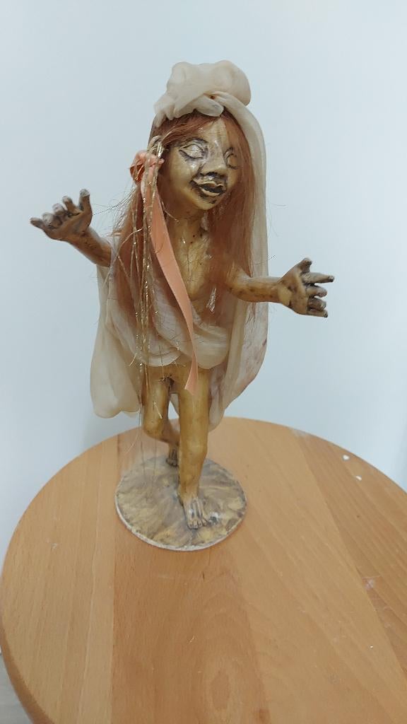 beeldje heks, Ophalen of Verzenden, 20 - 50 cm, Overige materialen, Beeld