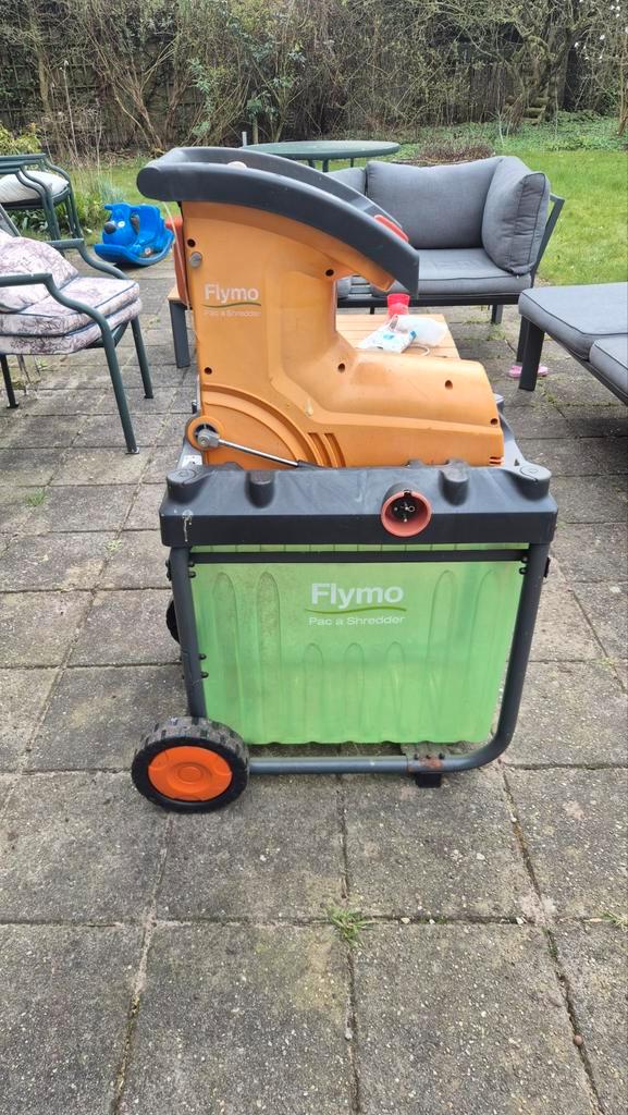 Flymo Hakselaar PAS2500 - Krachtige Tuinhakselaar, Tuin en Terras, Hakselaars, Gebruikt, Elektrisch, Met opvangbak, Ophalen
