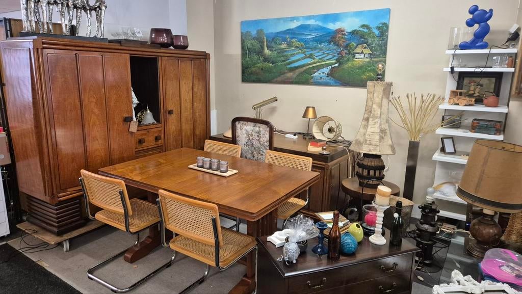 Vintage Indisch Teak Meubelset 1970/80s –, Ophalen of Verzenden