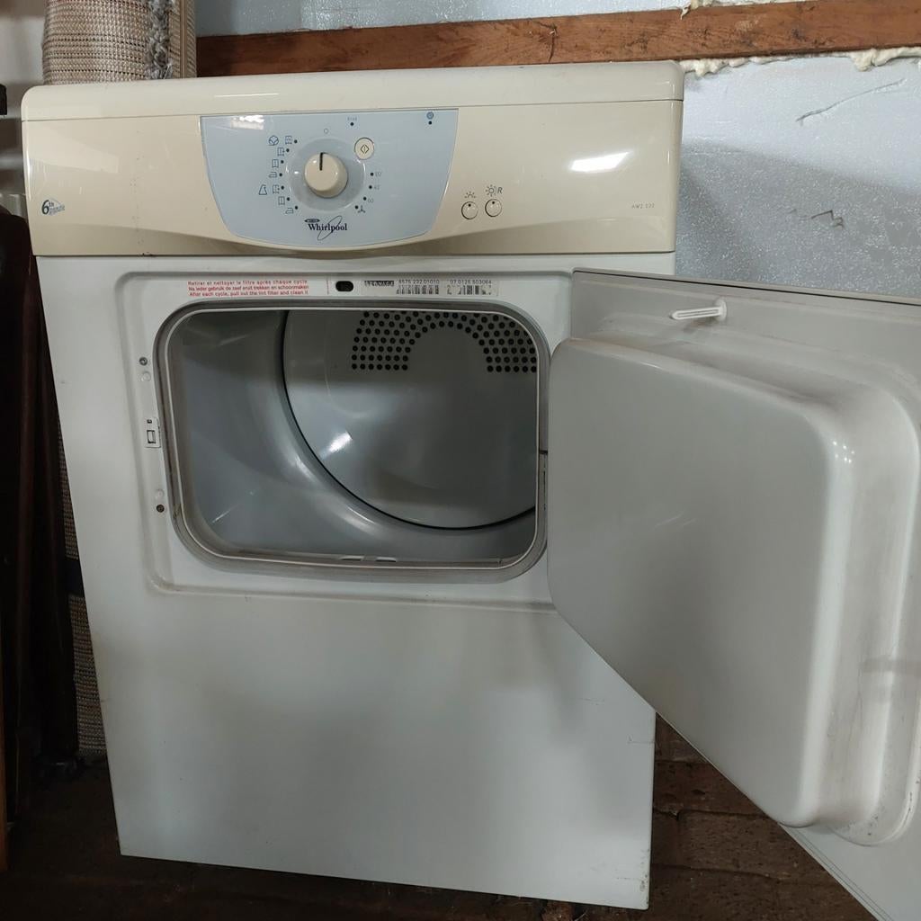 Whirlpool Luchtafvoerdroger - 6th Sense Technologie, Ophalen, 6 tot 8 kg, Gebruikt, Luchtafvoer