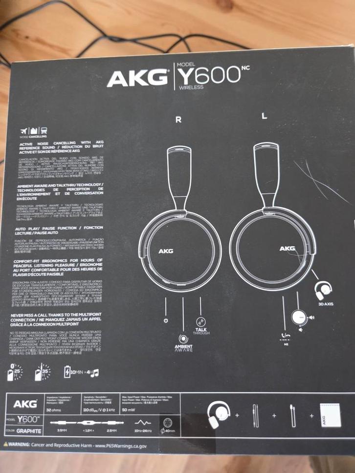 Samsung AKG Y600NC Draadloze Koptelefoon(NIEUW IN DOOS), Audio, Tv en Foto, Koptelefoons, Nieuw, Over oor (circumaural), Overige merken