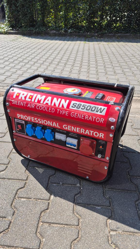 Mobiele generator/aggregaat 8500W, Ophalen, Zo goed als nieuw, Minder dan 5 kVA, Benzine