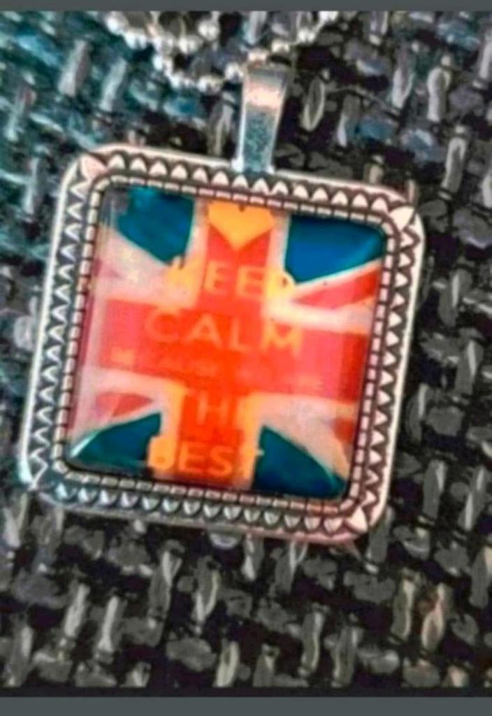 Ketting keep calm your are the best, Sieraden, Tassen en Uiterlijk, Kettingen, Verzenden, Nieuw, Zilver, Met hanger