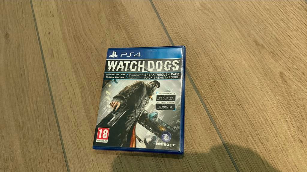 Watch Dogs PS4 - Special Edition met Breakthrough Pack, Avontuur en Actie, Online, Vanaf 18 jaar, 1 speler