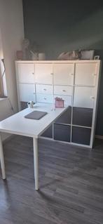 Ikea bureau met kastenwand, Huis en Inrichting, Bureaus, Ophalen, Gebruikt, Bureau