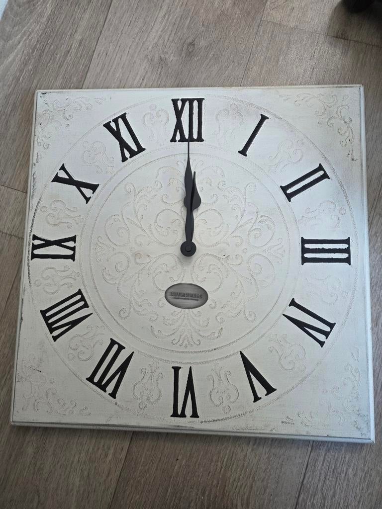 Riverdale Klok 40x40cm - Stijlvolle Wandklok, Huis en Inrichting, Woonaccessoires | Klokken, Ophalen of Verzenden, Gebruikt, Analoog