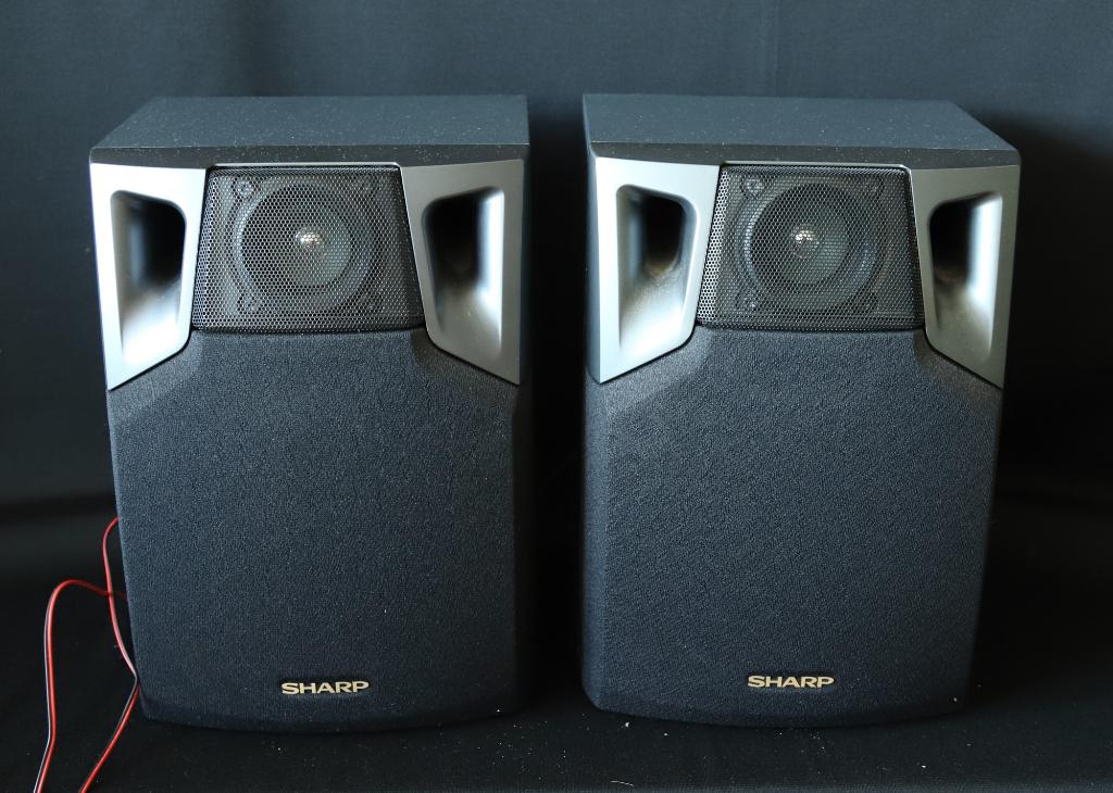 2 Sharp speakers, Overige merken, Gebruikt, Ophalen of Verzenden, Minder dan 60 watt