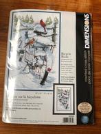 borduurpakket BICYCLE BIRDS dimensions marti, Ophalen of Verzenden, Nieuw, Handborduren, Borduurpakket