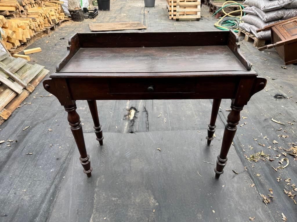 Massief houten sidetable - 100x37x85cm, Ophalen, Gebruikt, 50 tot 100 cm, Overige houtsoorten