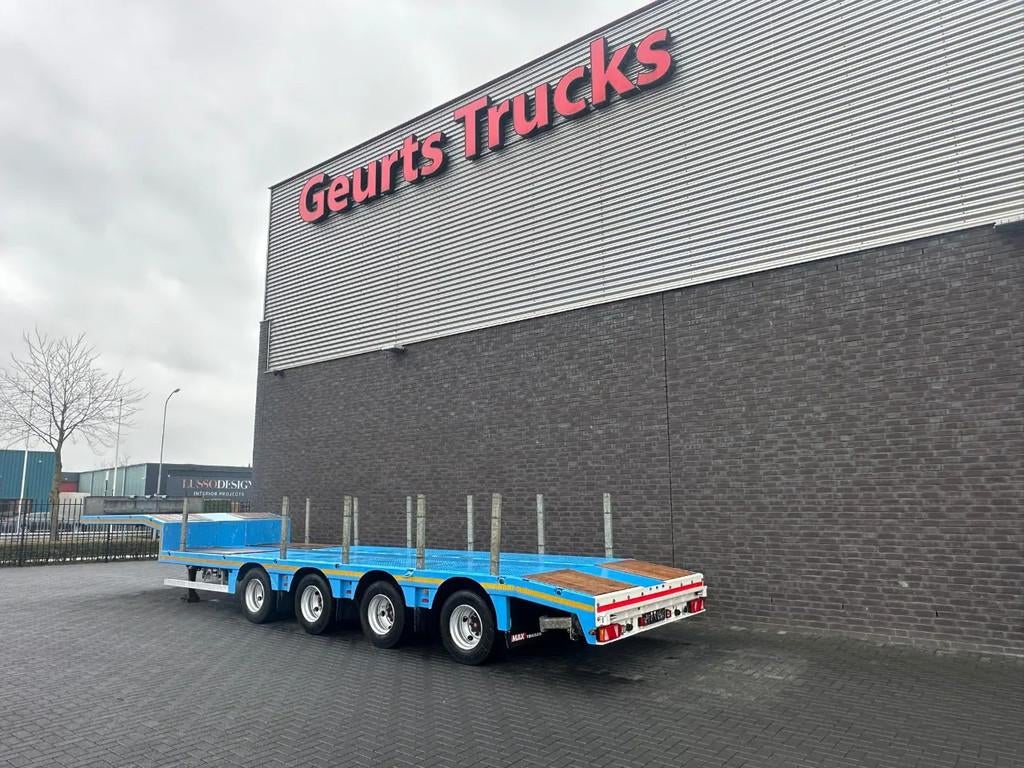 Max Trailer F-S44-1A1Y 4 ASSER SEMIE/LOWLOADER/SEMIE TIEFLAD, Blauw, Overige brandstoffen, Bedrijf, Aanhangers en Opleggers