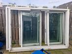 2 kunststof kozijnen, Doe-het-zelf en Verbouw, Kozijnen en Schuifpuien, Ophalen, Kunststof, Gebruikt, 225 cm of meer