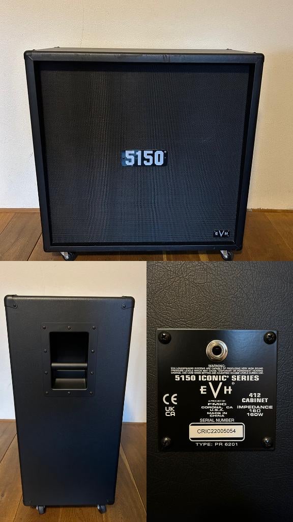 EVH 5150 Iconic Series 4x12 Guitar Cabinet, Ophalen, Zo goed als nieuw, 100 watt of meer