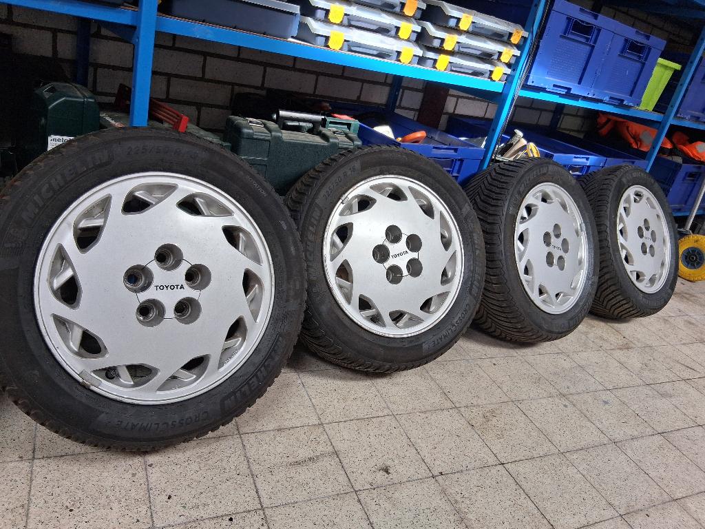 5x toyota supra sawblade mk3 16 inch 7jj 5x114.3 naaf 60.1, Gebruikt, Velg(en), 16 inch, Ophalen of Verzenden