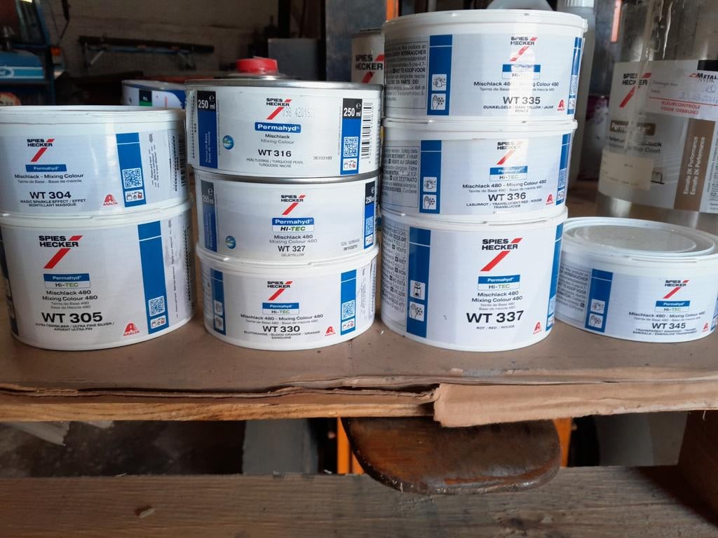 Mengkleuren wt spies hecker, Doe-het-zelf en Verbouw, Verf, Beits en Lak, Ophalen of Verzenden, Wit