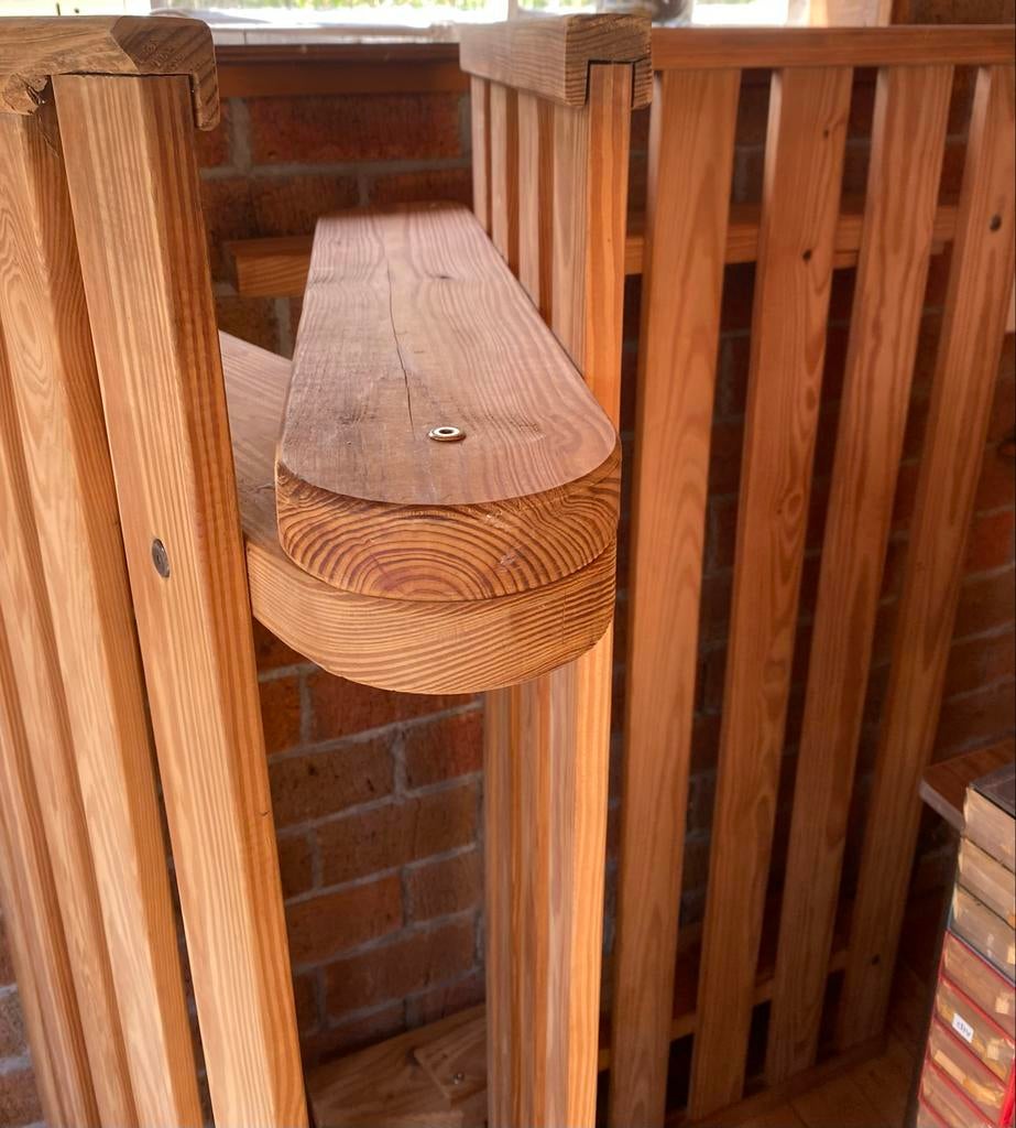 Futon onderstel, Ophalen, Gebruikt, Bruin, Tweepersoons