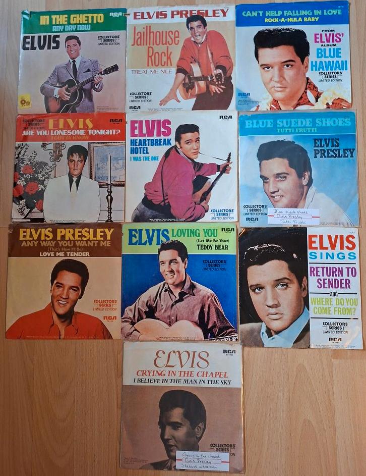 Singels, 10 stuks Elvis Presley collectors series., Cd's en Dvd's, Vinyl Singles, Gebruikt, Single, Pop, 7 inch, Ophalen of Verzenden