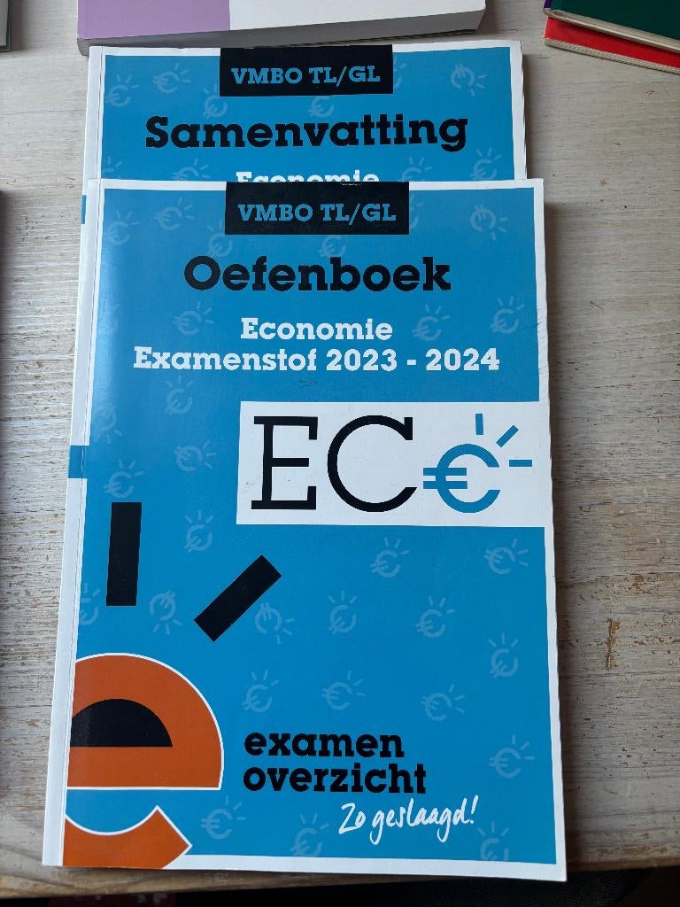 Oefenboek examen en samenvatting Economie VMBO-t 2023-2024, VMBO, Economie, Ophalen of Verzenden, ExamenOverzicht