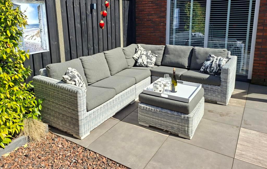 4 Seasons Outdoor loungeset  “Edge” in prima staat, Tuin en Terras, Ophalen, 5 zitplaatsen, Bank, Zo goed als nieuw