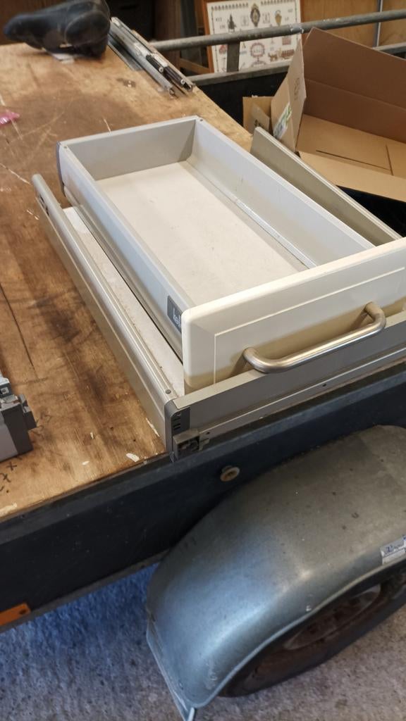 Tandem lade geleiders blum  met lade - Keuken of meubel, Huis en Inrichting, Keuken | Keukenelementen, Ophalen, Gebruikt, 50 tot 100 cm