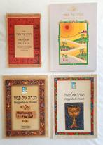 4 Hebreeuws-Franse hagadoth, het joodse Pesach-verhaal, Verzenden, Zo goed als nieuw, Jodendom