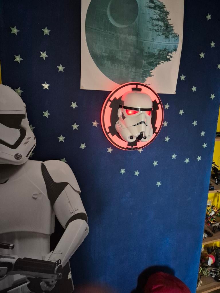 Leuke wandlamp Star Wars Storm Trooper, Ophalen of Verzenden, Minder dan 50 cm
