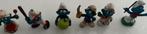 6 OUDE LEUKE VINTAGE BLAUWE SMURFEN, Verzamelen, Smurfen, Ophalen of Verzenden, Gebruikt, Overige Smurfen, Poppetje, Figuurtje of Knuffel