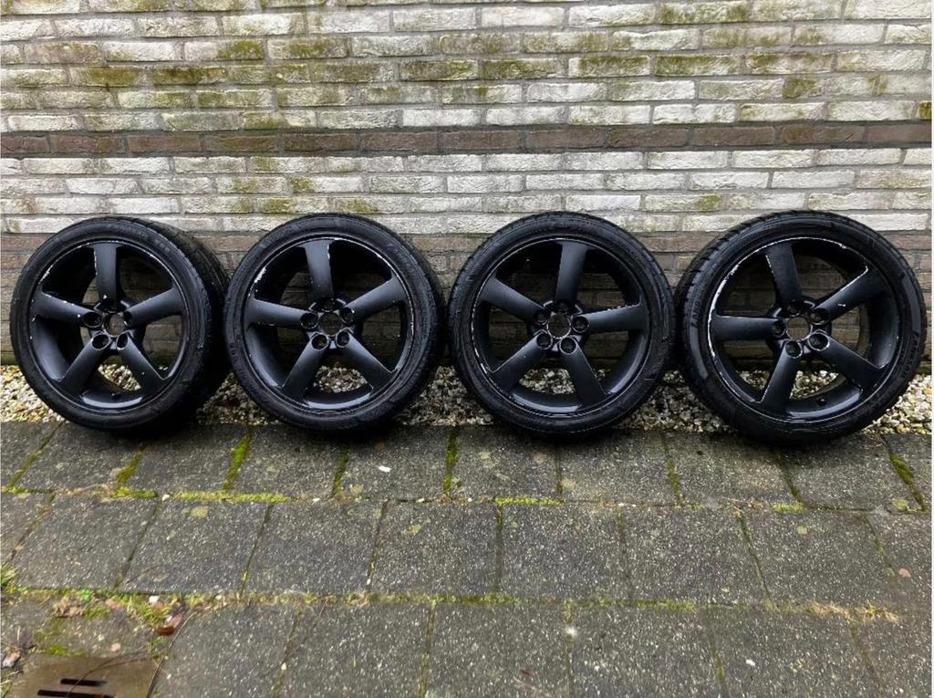 Originele Saab alu 45 velgen met 4 season banden, Ophalen of Verzenden