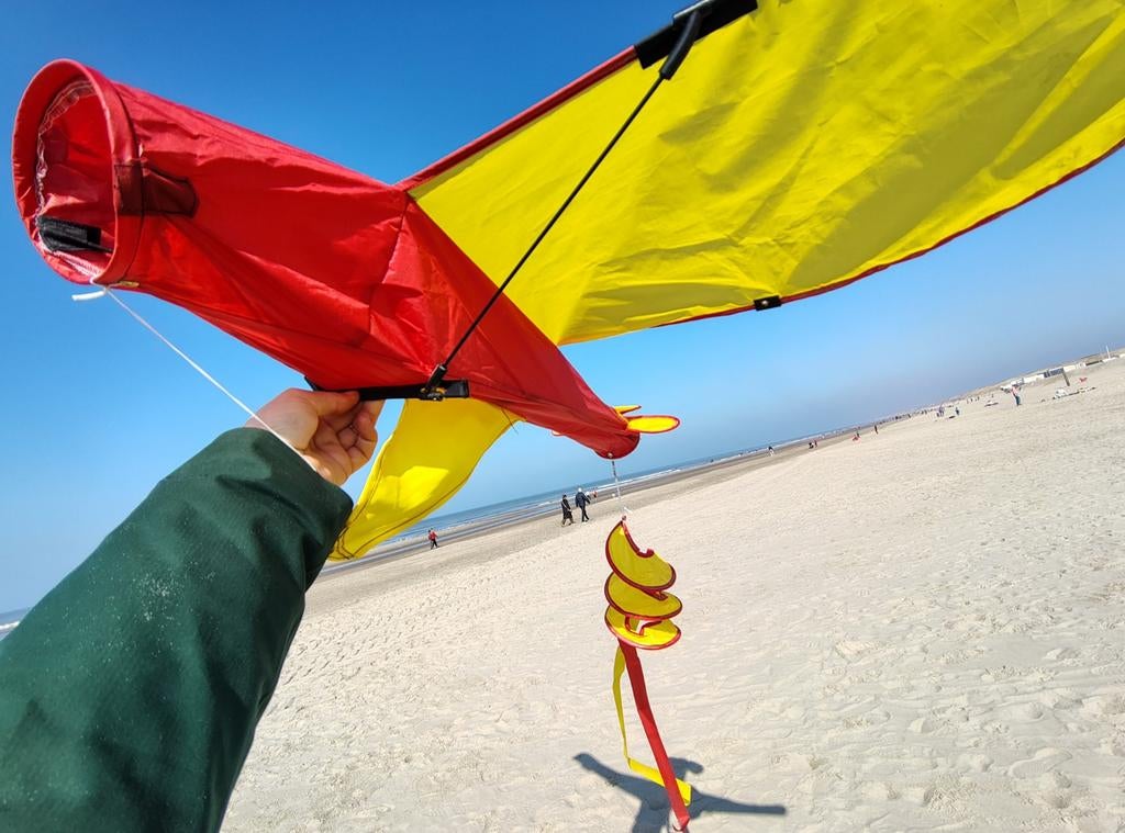 Vliegtuig vlieger - 1 keer gebruikt, Sport en Fitness, Vliegeren, Ophalen of Verzenden, Zo goed als nieuw