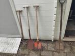 Diverse tuingereedschappen: vork en schoppen, Ophalen of Verzenden, Gebruikt, Vork, Onbekend