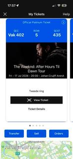 Weeknd tickets 17.07.2026, Twee personen, Mei