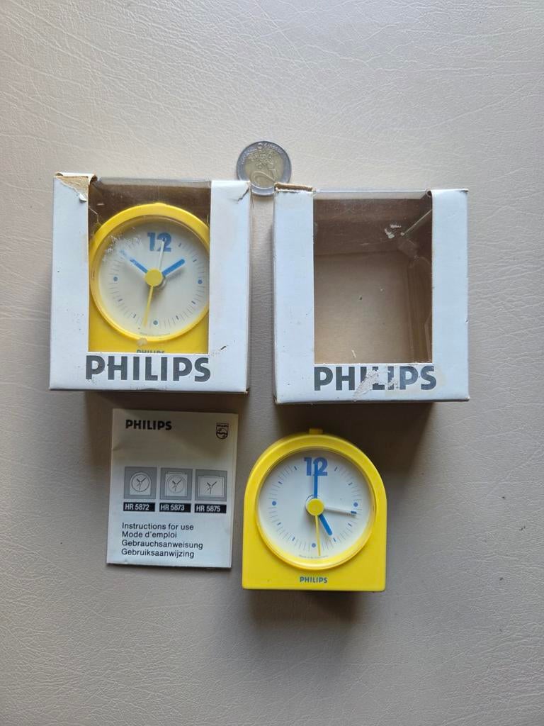 2x Philips klok quartz HR5872, Ophalen of Verzenden