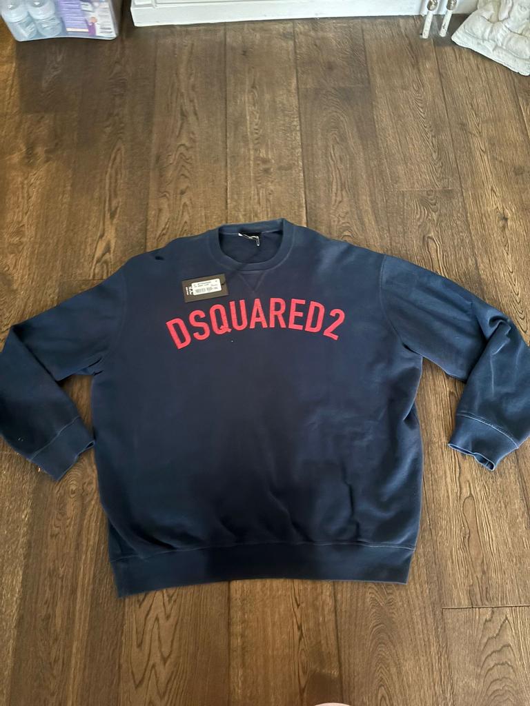 Dsquared2 Trui XXL - Outlet Roermond, Ophalen of Verzenden, Gedragen, Overige maten, Blauw