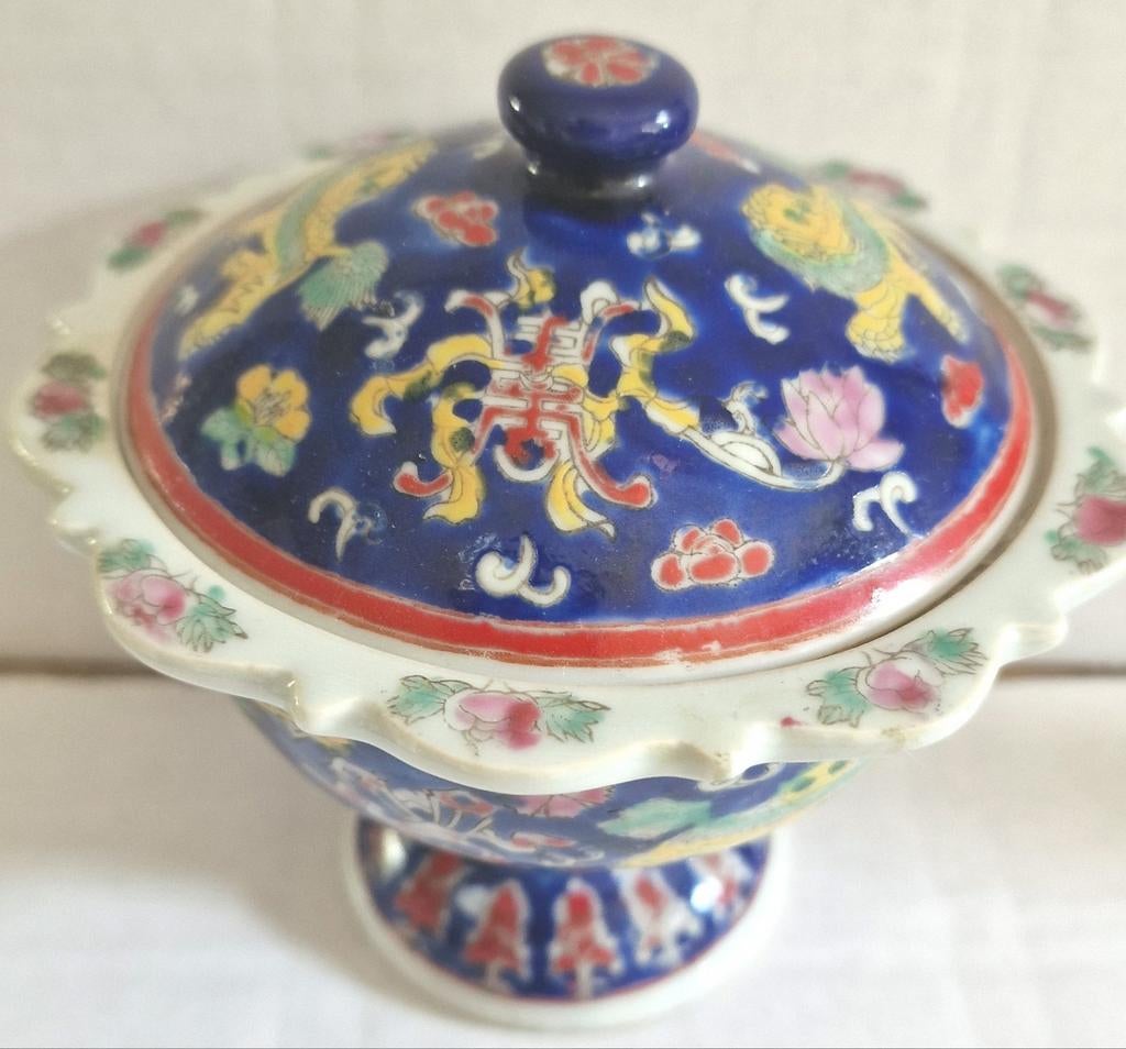 Prachtige chinese porseleinen pot met deksel., Ophalen of Verzenden