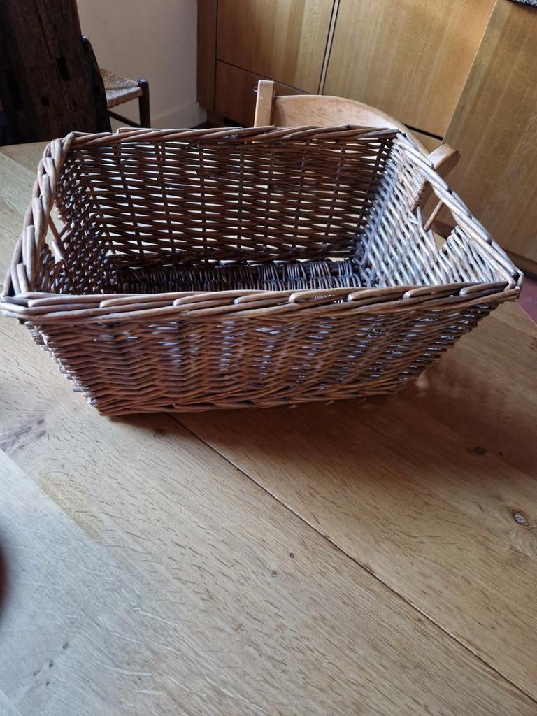 MANDEN 4X, Ophalen of Verzenden, Rond, Riet, Mand