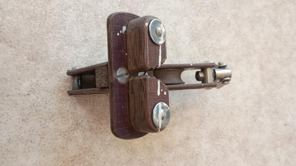 Hardweefselblok één schijfs met wartel en klem, Ophalen of Verzenden, Gebruikt, Lijn of Blok