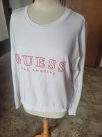 Guess sweater wit  M met opdruk, Maat 38/40 (M), Guess, Wit, Ophalen of Verzenden