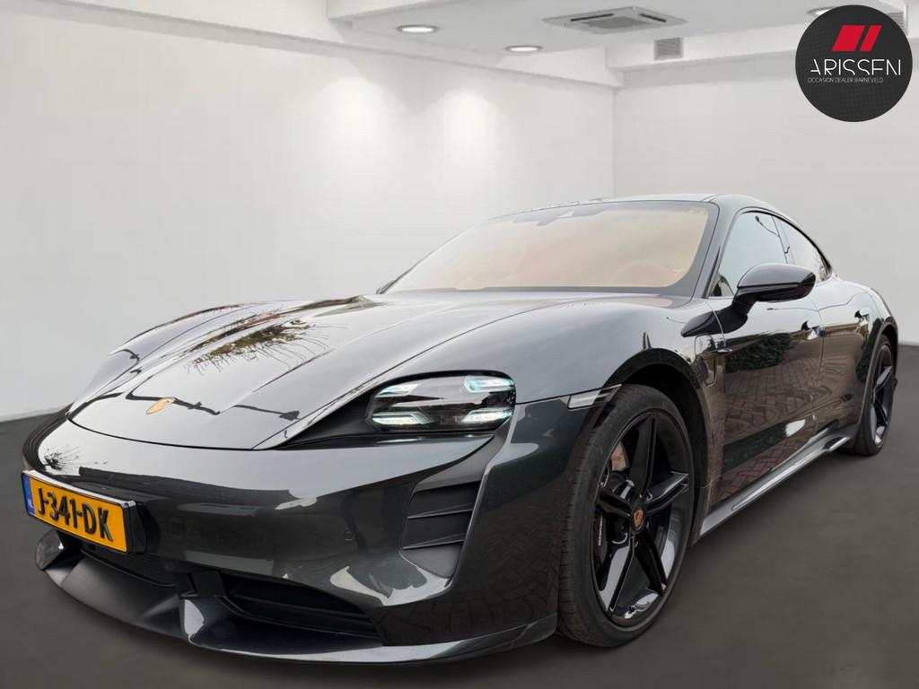 Porsche Taycan Turbo 93 kWh Dealer onderhouden 625PK, Auto's, Porsche, Zwart, Adaptive Cruise Control, 93 kWh, Vierwielaandrijving